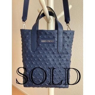 ジミーチュウ(JIMMY CHOO)のジミーチュウ☆トートバッグ☆ネイビー【美品】(トートバッグ)