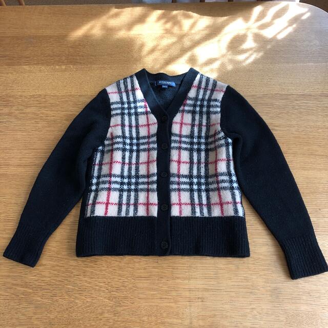 BURBERRY(バーバリー)のバーバリーキッズ　ニットカーディガン130サイズ キッズ/ベビー/マタニティのキッズ服女の子用(90cm~)(カーディガン)の商品写真