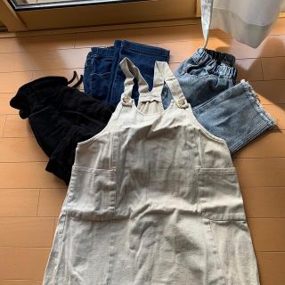 ザラキッズ(ZARA KIDS)のジュニア　パンツ　ズボン　ジーンズ　スカート　4点　zara uniqlo　(パンツ/スパッツ)