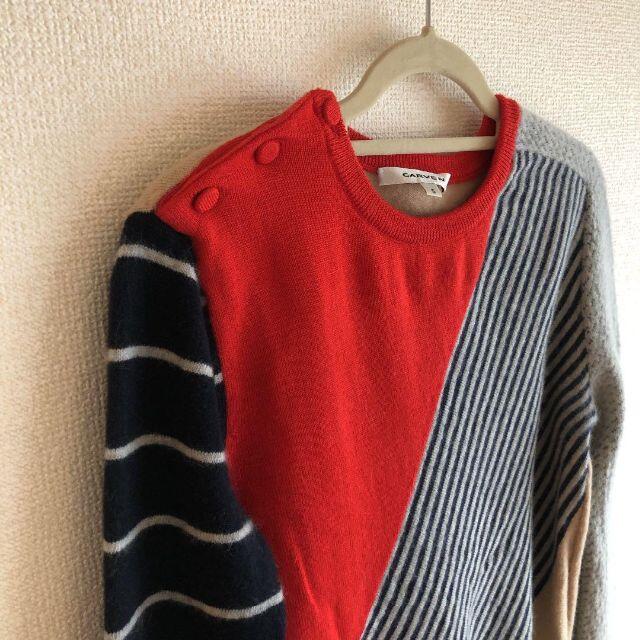 CARVEN(カルヴェン)の美品 CARVEN カルヴェン アンゴラ ウール アシンメトリー セーター レディースのトップス(ニット/セーター)の商品写真