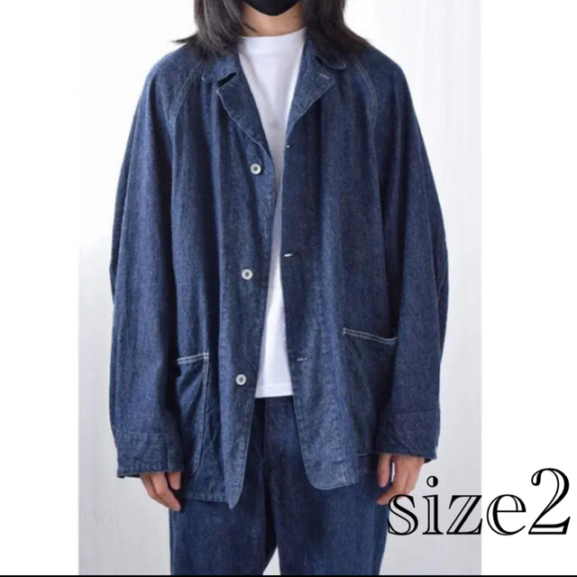 COMOLI(コモリ)のCOMOLI デニムワークジャケット NAVY2 メンズのジャケット/アウター(Gジャン/デニムジャケット)の商品写真