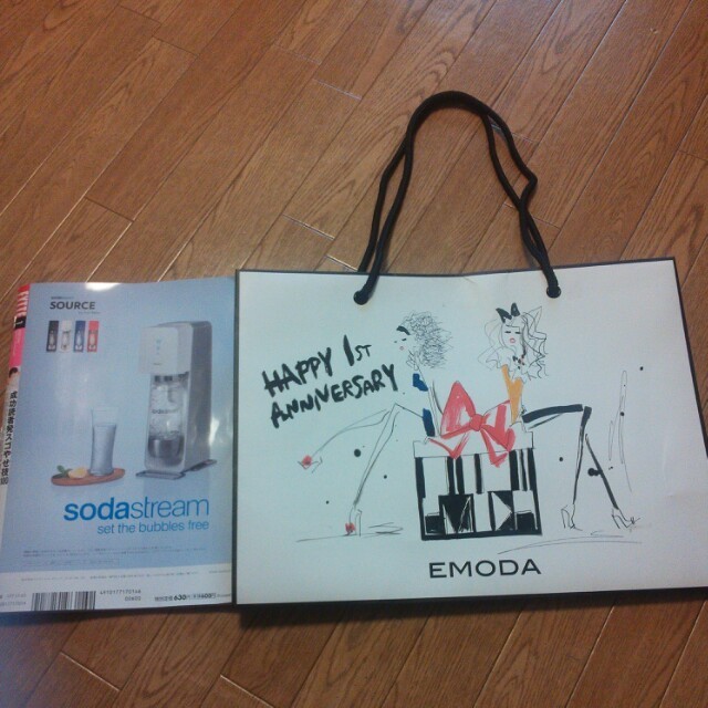 EMODA(エモダ)のエモダ限定ショッパー＆ﾊﾞｯｸﾞ レディースのバッグ(ショップ袋)の商品写真