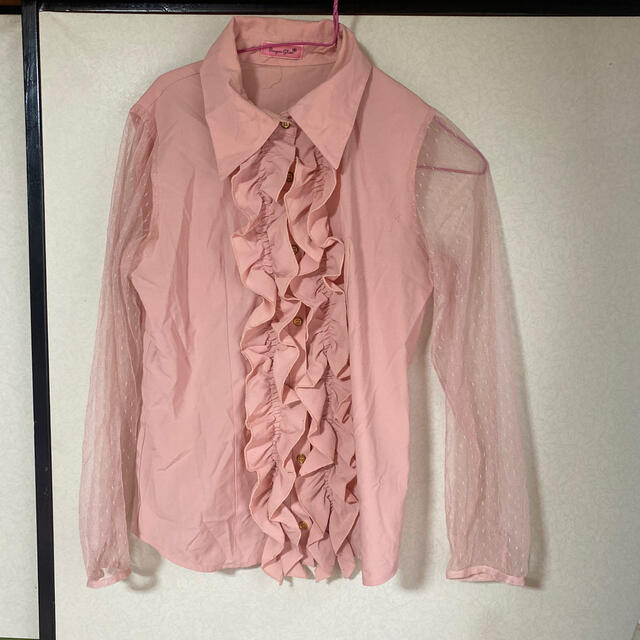 MA*RS(マーズ)のMARSのピンクフリルレーストップス レディースのトップス(シャツ/ブラウス(長袖/七分))の商品写真