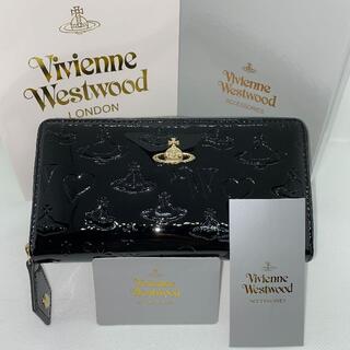 ヴィヴィアンウエストウッド(Vivienne Westwood)の【激安販売】新品　本物　ヴィヴィアンウエスウッド 財布　ブラック　エナメル(財布)