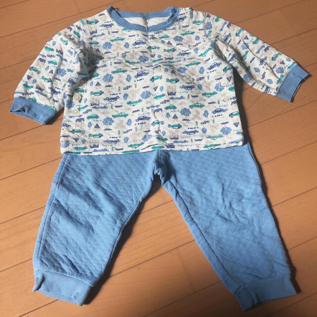 冬用パジャマ キッズ/ベビー/マタニティのベビー服(~85cm)(パジャマ)の商品写真
