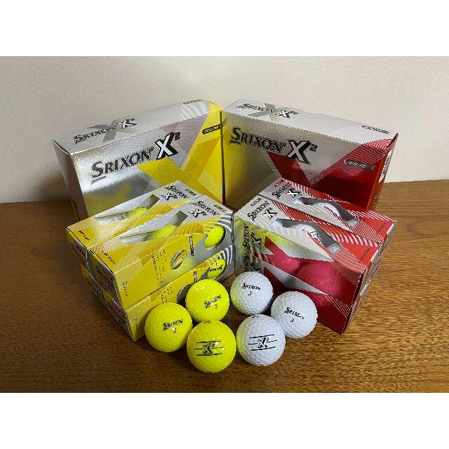 Srixon(スリクソン)の10ダースセット　 NEW SRIXON-ｘ-2 (ホワイト＆イエロー) スポーツ/アウトドアのゴルフ(その他)の商品写真