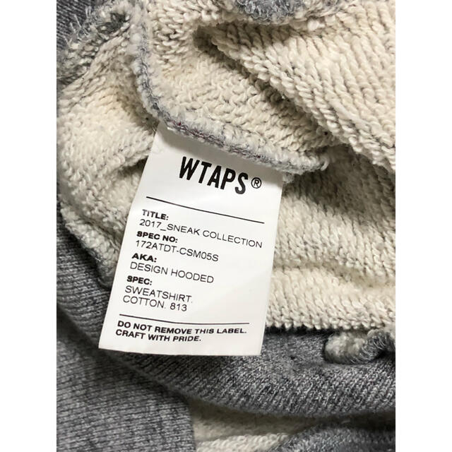 W)taps(ダブルタップス)の激レア 813 wtaps 17AW パーカー グレー M L XL メンズのトップス(パーカー)の商品写真