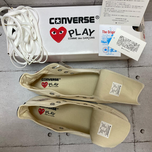 COMME des GARCONS(コムデギャルソン)のプレイコムデギャルソンコンバースハイカット白28cm新品 メンズの靴/シューズ(スニーカー)の商品写真