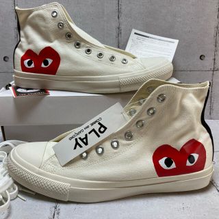 コムデギャルソン(COMME des GARCONS)のプレイコムデギャルソンコンバースハイカット白28cm新品(スニーカー)