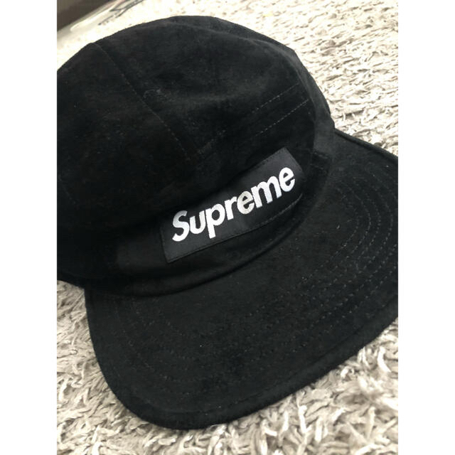 supreme 18SS suede camp cap18SS