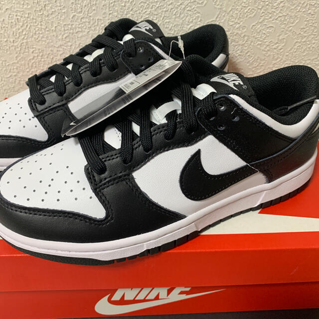 NIKE WMNS DUNK LOW WHITE/BLACK 24.5cm 1