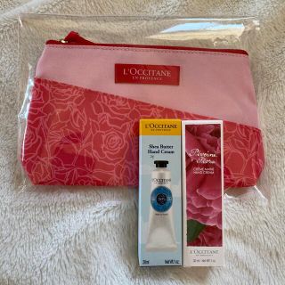 ロクシタン(L'OCCITANE)のロクシタン　ハンドクリーム　30ml ポーチ付き(ハンドクリーム)