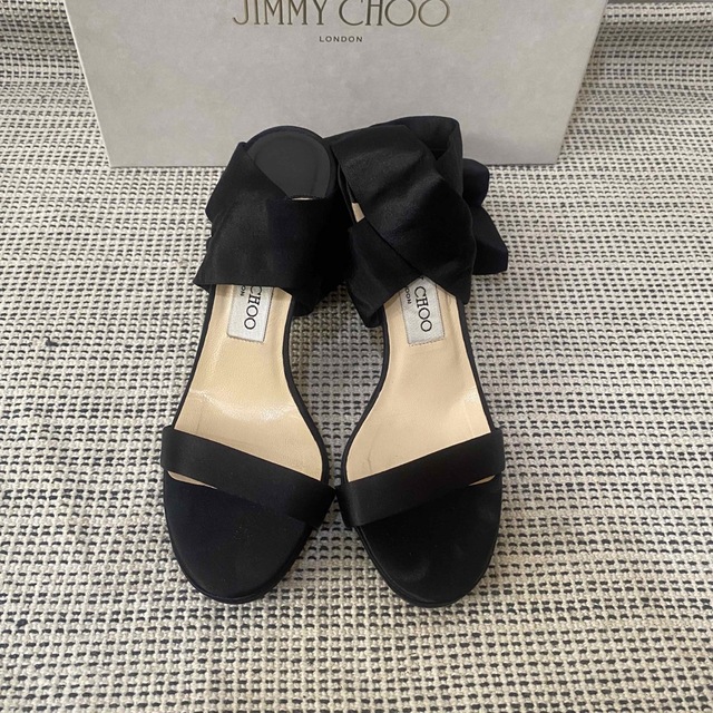 JIMMY CHOO ジミーチュウ レースアップ サンダル ハイヒール ブラック