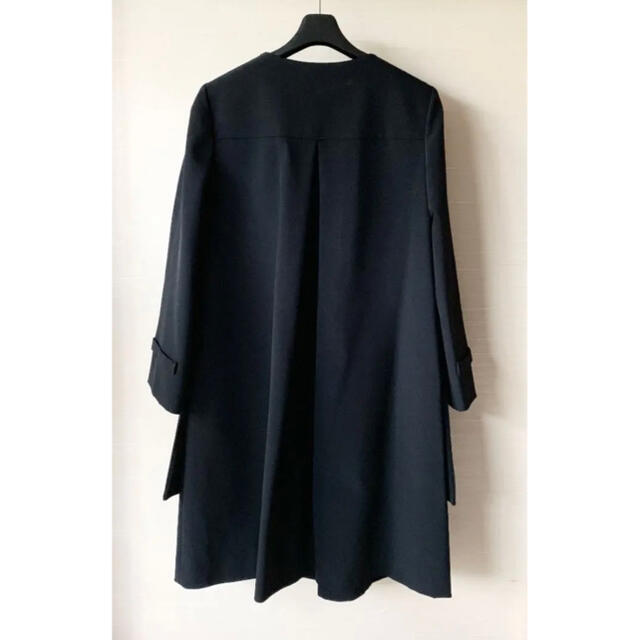 FOXEY NEW YORK フォクシーニューヨーク ノーカラーコート ブラック