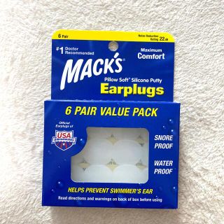 未開封　耳栓　Mack's pillow soft 12個入り(旅行用品)