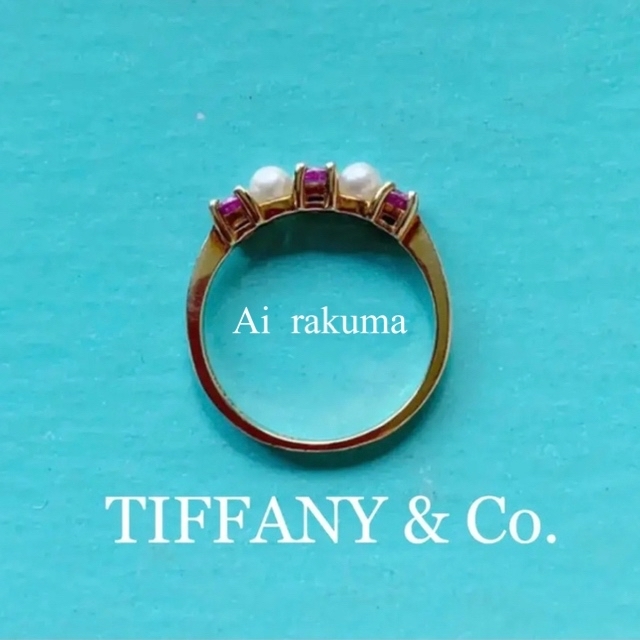 TIFFANY＆Co. ティファニー リング ルビー K18YG 8.5号 指輪 - リング