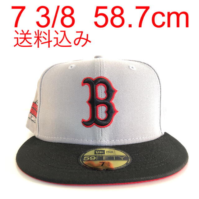 NEW ERA ヤンキース キャップ 7 3/8 58.7cm ツバ裏レッド-