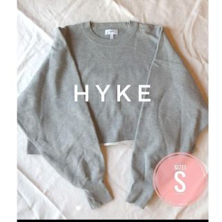 ハイク(HYKE)のhyke スウェット　カットオフ　トップス　裏起毛(トレーナー/スウェット)