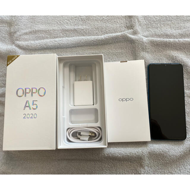 【美品】OPPO A5 2020 グリーン 4GB/64GB