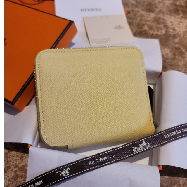 レディースエルメス　HERMES シルクイン ロング ジョーヌプッサン 赤道直下 新品