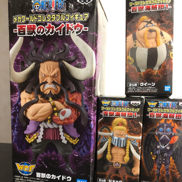 BANPRESTO(バンプレスト)のONE PIECE ワーコレ百獣海賊団フィギュア箱4点セット エンタメ/ホビーのアニメグッズ(その他)の商品写真