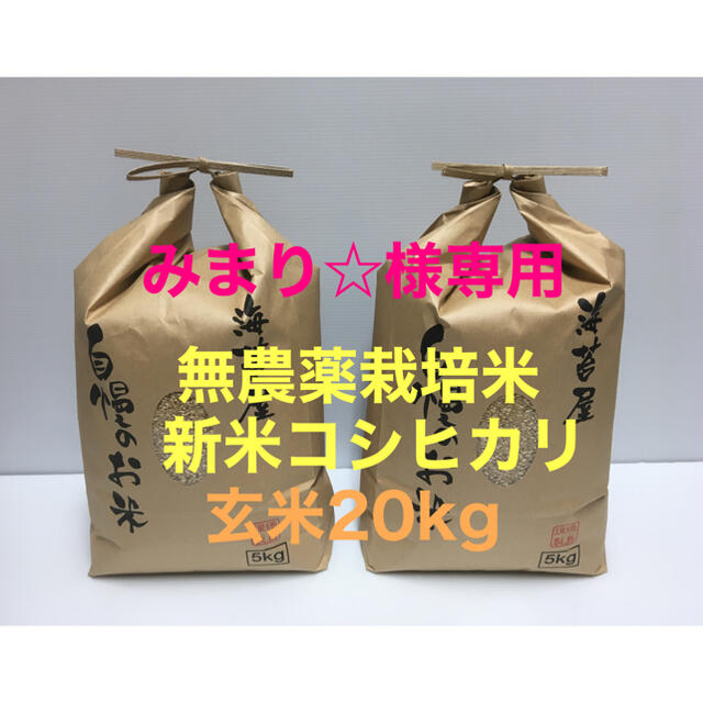 【高価値】 みまり☆ 新米 無農薬コシヒカリ玄米20kg、米糠500g 令和3年産 米/穀物 【高価値】 みまり☆ 新米 無農薬コシヒカリ玄米20kg、米糠500g 令和3年産 米/穀物