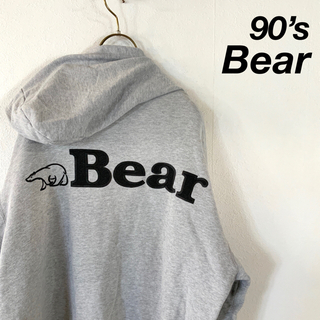 ベアー(Bear USA)の90’s Bear ビッグ刺繍 オーバーサイズ パーカー(パーカー)