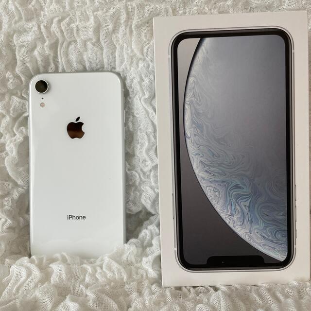 アップル iphoneXR  b ホワイト　128G