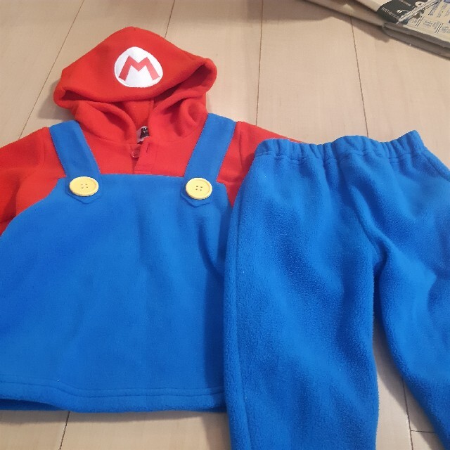 子供服 マリオ 90 コスプレ キッズ/ベビー/マタニティのキッズ服男の子用(90cm~)(その他)の商品写真