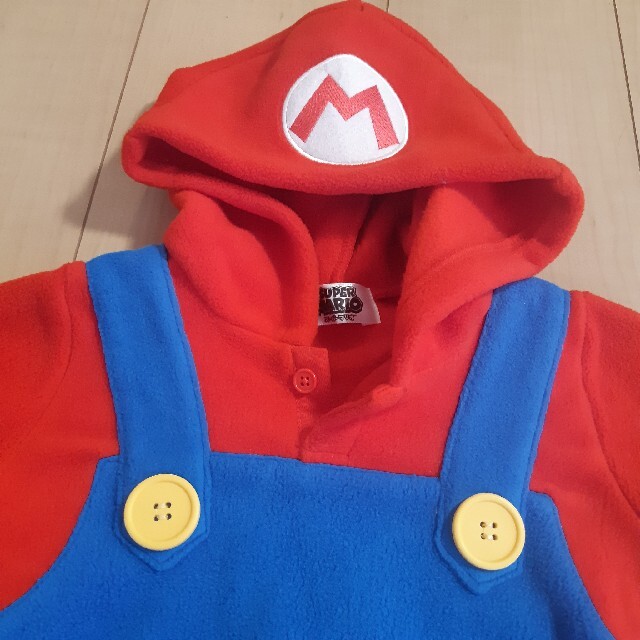 子供服 マリオ 90 コスプレ キッズ/ベビー/マタニティのキッズ服男の子用(90cm~)(その他)の商品写真