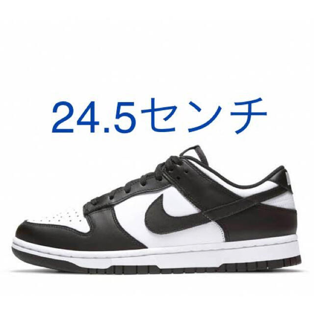 dunkNIKE WMNS DUNK LOW WHITE BLACK 24.5 パンダ