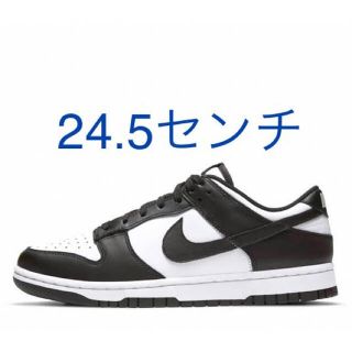 ナイキ(NIKE)のNIKE WMNS DUNK LOW WHITE BLACK 24.5 パンダ(スニーカー)