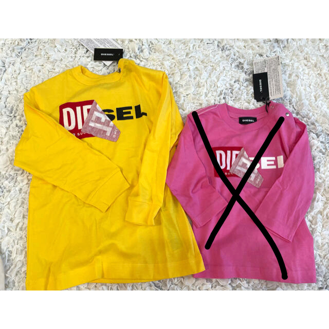 DIESEL(ディーゼル)の中村様専用❀新品タグ付き⭐︎子供用DIESEL 黄色のみ キッズ/ベビー/マタニティのキッズ服男の子用(90cm~)(Tシャツ/カットソー)の商品写真