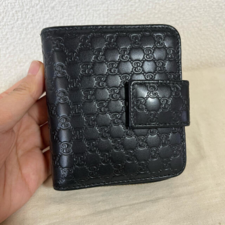 グッチ(Gucci)のGUCCI レーディス財布　二つ折　ブラック(財布)