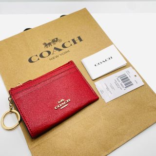 コーチ(COACH)のCOACH ミニスキニー ID CASE 1941 レッド(コインケース)