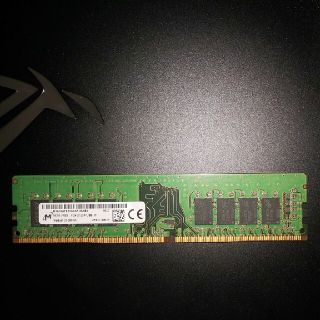 DDR4　16GB　一枚　デスクトップ用　Micronチップ(PCパーツ)