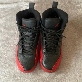 ナイキ(NIKE)のAIR JORDAN 12 RETRO BLACK/VARSITY RED 24(スニーカー)