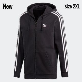 アディダス(adidas)の新品 2XL adidas originals パーカー 黒 フルジップ(パーカー)