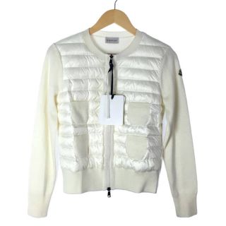 モンクレール(MONCLER)のモンクレール　ポケット付カーディガン　ダウン　レディース　S(カーディガン)