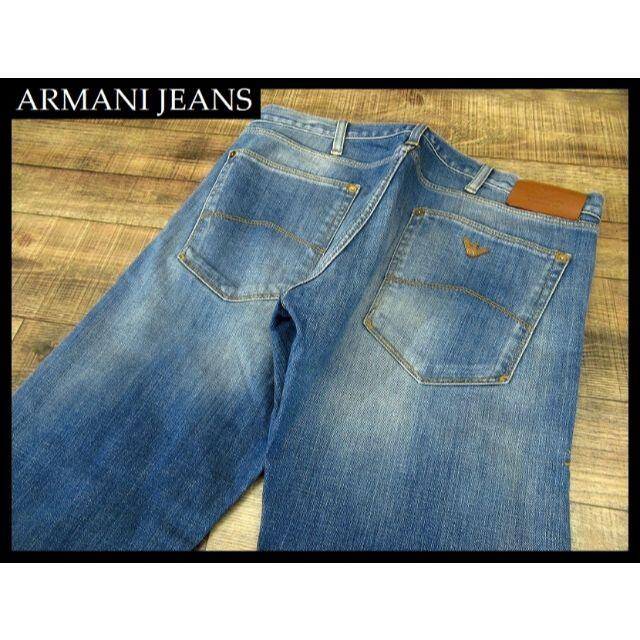 Armani(アルマーニ)の美品 アルマーニ ジーンズ USED ウォッシュ 加工 デニム パンツ W32 メンズのパンツ(デニム/ジーンズ)の商品写真