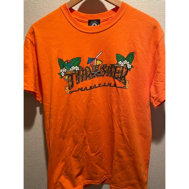 THRASHER(スラッシャー)の【希少】THRASHER ロゴ Tシャツ オレンジ Mサイズ メンズのトップス(Tシャツ/カットソー(半袖/袖なし))の商品写真