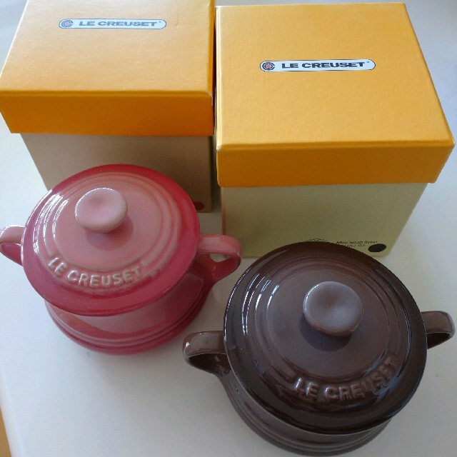 LE CREUSET(ルクルーゼ)の廃盤品 ル・クルーゼ ミニスープボウル 2個セット インテリア/住まい/日用品のキッチン/食器(食器)の商品写真