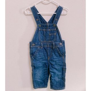 ベビーギャップ(babyGAP)のbaby GAP デニム　オーバオール　80(ロンパース)