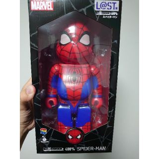 マーベル(MARVEL)のHappyくじ MARVEL ベアブリック400% スパイダーマン　ラストワン賞(アメコミ)