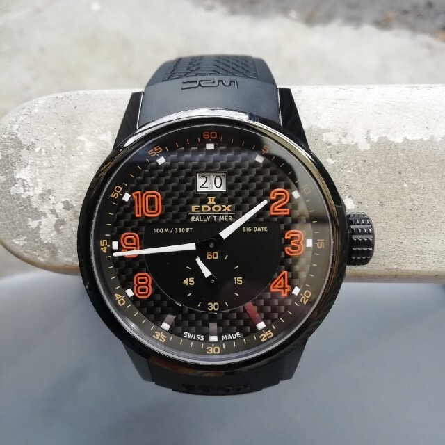 EDOX(エドックス)のメンズ腕時計　エドックス（EDOX）ラリータイマー電池新品 メンズの時計(腕時計(アナログ))の商品写真