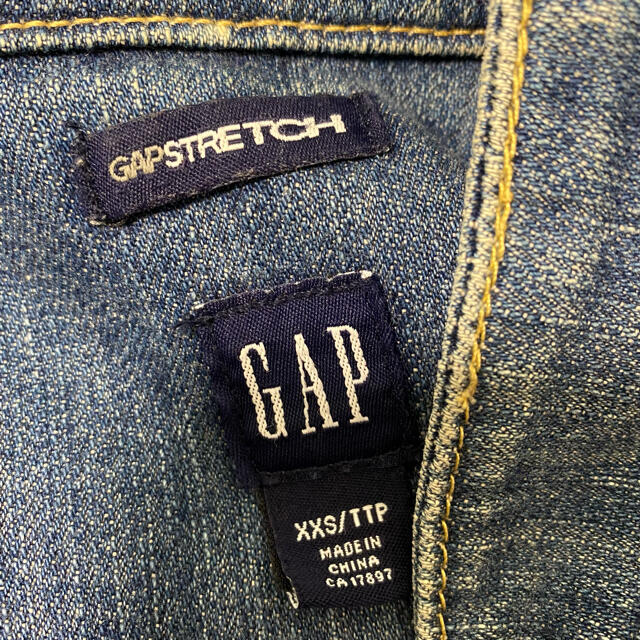 GAP(ギャップ)のGAP デニム　ジャケット　サイズXXS  小柄な女性　子どもでも レディースのジャケット/アウター(Gジャン/デニムジャケット)の商品写真