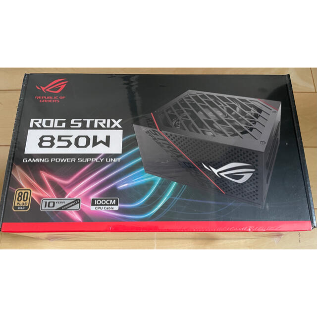 ASUS(エイスース)のASUS ROG-STRIX-850W-GOLD スマホ/家電/カメラのPC/タブレット(PCパーツ)の商品写真