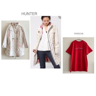 ハンター(HUNTER)の【2点おまとめ】HUNTER パーカー　/   ポルシェ　カイエンTシャツ(その他)