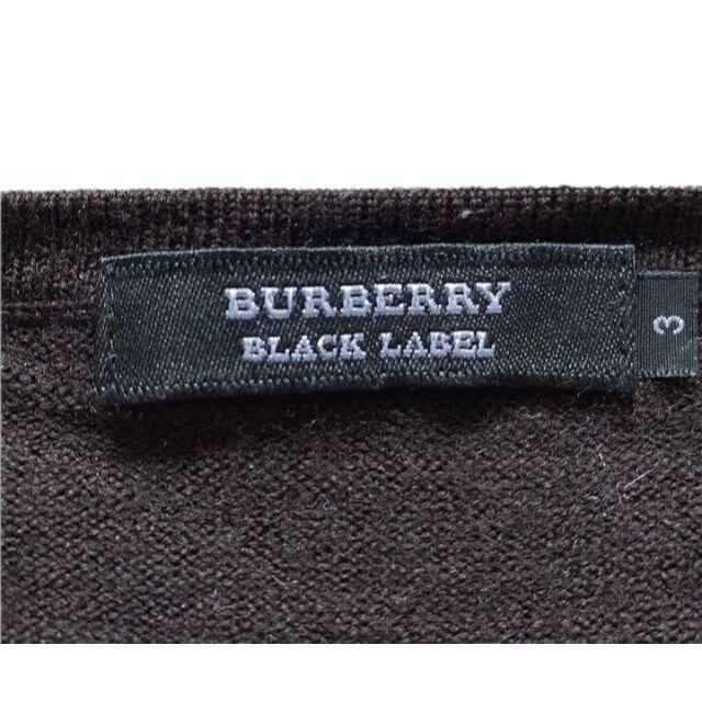 BURBERRY BLACK LABEL(バーバリーブラックレーベル)のBurberry BLACK LABEL アーガイルニット イタリア製糸使用 メンズのトップス(ニット/セーター)の商品写真