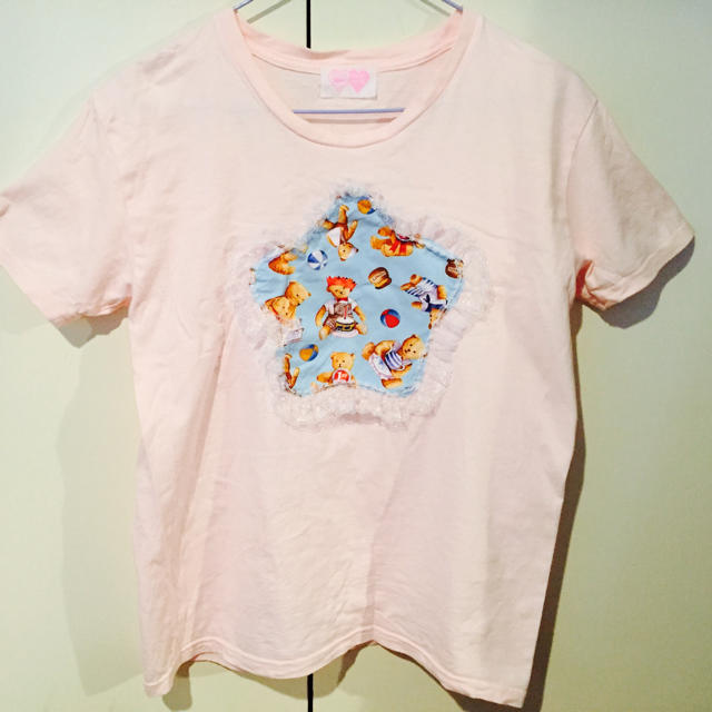 NILE PERCH(ナイルパーチ)のクマ柄🐻💗Tシャツ レディースのトップス(Tシャツ(半袖/袖なし))の商品写真